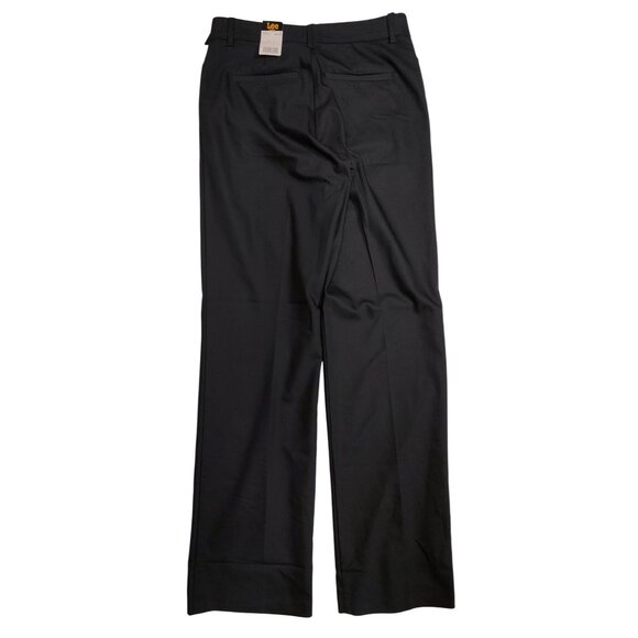 Lee Women's Ultra Lux Comfort Regular Fit Mid Rise Black Trousers Size 4 Medium - Picture 2 of 5